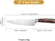 8" Chef Knife And 7'' Santoku Knife Set 13.35" Overall 8" Blade 5.35" Handle 190G Weight