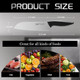 Chef Knife 7In Ultra Sharp Professinal Santoku Knifegerman High Carbon Stainless Steel Kitchen Knives With Ergonomic Handle Designkitchen Essentials For Chopping Vegetable And Cooking