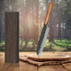 Santoku Knife - 7 Inch Japanese Knife German High Carbon Stainless Steel En1.4116 Professional Cooking Knife Ultra Sharp Meat & Sushi Knife Kitchen Gadgets - With Sheath & Case