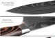 Damascus Kitchen Knives Set Of 5 – Razor-Sharp Steel Laser-Cut Damascus Pattern Includes Chef Knife Santoku Nakari & Paring Knife For Precision Cutting In Home Or Professional Kitchens
