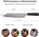 Chef Knife 8-Inch Kitchen Chef'S Knife Ergonomic Log Handle Made Of German High-Carbon Stainless Steel Protective Sheath Attached