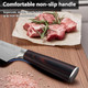 Chef Knife 8-Inch Kitchen Chef'S Knife Ergonomic Log Handle Made Of German High-Carbon Stainless Steel Protective Sheath Attached
