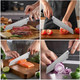Chef Knife 8-Inch Kitchen Chef'S Knife Ergonomic Log Handle Made Of German High-Carbon Stainless Steel Protective Sheath Attached