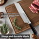 Chef Knife 8-Inch Kitchen Chef'S Knife Ergonomic Log Handle Made Of German High-Carbon Stainless Steel Protective Sheath Attached