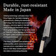 Tetsuhiro 7-Inch Santoku Knife – Japanese Stainless Steel Kitchen Knife – Sharp Chef Knife With Natural Wood Handle – Easy To Use For Everyday Cooking