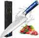 8" Super Sharp Professional Chef'S Knife In Box Premium Carbon Stainless Steel Sharp Chef Knife With Ergonomic Wooden Handle 8 Inch Pro Kitchen Knife As A Best