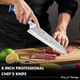 8" Super Sharp Professional Chef'S Knife In Box Premium Carbon Stainless Steel Sharp Chef Knife With Ergonomic Wooden Handle 8 Inch Pro Kitchen Knife As A Best