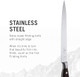 Victorinox Grand Maitre Chef'S Knife - Sharp Kitchen Knife With Straight Edge - Ergonomic Cooking Knife - Premium Kitchen Essentials - Black Handle 8"