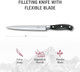 Victorinox Grand Maitre Chef'S Knife - Sharp Kitchen Knife With Straight Edge - Ergonomic Cooking Knife - Premium Kitchen Essentials - Black Handle 8"