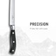 Victorinox Grand Maitre Chef'S Knife - Sharp Kitchen Knife With Straight Edge - Ergonomic Cooking Knife - Premium Kitchen Essentials - Black Handle 8"