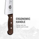 Victorinox Chef'S Knife - Kitchen Knife For Home Essentials - Cooking Knife For All Cuts Of Meat - Wooden Handle Extra Wide Blade 8"