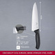 Victorinox Swiss Classic 8-Inch Chef'S Knife With Straight-Edge Blade And Black Handle