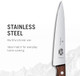 Victorinox Rosewood Chef'S Knife - Premium Cooking Knife For Kitchen Accessories - Kitchen Knife Cuts Meat Fruit Vegetables & More - Wood Handle Straight Edge 6"