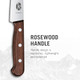 Victorinox Rosewood Chef'S Knife - Premium Cooking Knife For Kitchen Accessories - Kitchen Knife Cuts Meat Fruit Vegetables & More - Wood Handle Straight Edge 6"