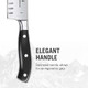 Victorinox Grand Maitre Santoku Knife - Ergonomic Sharp Chopping Knife For Kitchen Essentials - Black Handle Granton Edge 7"