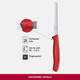 Victorinox 6.7832 Swiss Classic Tomato And Table Knife Ideal For Cutting Fruits And Vegetables With Soft Skin Serrated Blade In Blue 4.3 Inches