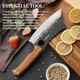 3 Pcs Butcher Knife Set (Serbian Meat Cleaver Viking) Hand Forged With Premium Stainless Steel Blades Ergonomic Wooden Handle Kitchen Knife Set For Homebbq And Camping