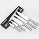 5-Piece Stainless Steel Chef Knives Set - Ultra-Sharp Ergonomic Handles - Precise Cutting Meat Veggies Fruits - Home & Pro Use Dishwasher Safe Rust-Resistant With Sheath