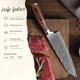Wakoli Chef Knife 8-Inch & Kiritsuke Knife 8-Inch Blade Damascus Knive Made From 67 Layers Damascus Steel With Vg10 Core Sharp Filleting Knofe With Pakkawood Handle Kitchen Knife In Box