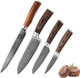 Damascus Kitchen Knife Set 4 Pieces Professional Chef Knife Set Made From 67 Layers Damascus Steel With Vg10 Core Knives Set For Kitchen In Wooden Box Damascus Kitchen Knife Set 4 Pieces Professional Chef Knife Set Made From 67 Layers Damascus Steel With Vg10 Core Knives Set For Kitchen In Wooden Box