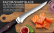 Warivo 12.5-Inch Boning Knife With Sheath High Carbon Steel Sharp Fillet Knife For Fish Ergonomic Rosewood Handle Deboning Knife For Meat Cutting Trimming Filleting Kitchen And Outdoor