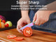 Wellstar Utility Knife 4 Inch Serrated Paring Knife With Super Sharp Rainbow High Carbon Stainless Steel Blade For Fruit Vegetable Cutting Peeling Slicing