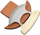 Wild Turkey Handmade Chef Kitchen Alaskan Ulu Knife Crescent Blade Bone Handle (Wt)