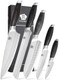 Wildmok Professional Knife Set 5 Pieces Kitchen Knife Set German Stainless Steel Chef Knife Set With Box Black Pakkawood Handle Wildmok Professional Knife Set 5 Pieces Kitchen Knife Set German Stainless Steel Chef Knife Set With Box Black Pakkawood Handle