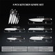 Wildmok Professional Knife Set 5 Pieces Kitchen Knife Set German Stainless Steel Chef Knife Set With Box Black Pakkawood Handle Wildmok Professional Knife Set 5 Pieces Kitchen Knife Set German Stainless Steel Chef Knife Set With Box Black Pakkawood Handle
