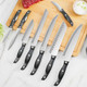 Kitchen Knife Block Set 19 Pieces Ultra Sharp Professional Chef Knife Set With Ergonomic Handle Non-Stick Stainless Steel Kitchen Knives For Home Restaurant Cooking s For Women Men (Brown) Kitchen Knife Block Set 19 Pieces Ultra Sharp Professional Chef Knife Set With Ergonomic Handle Non-Stick Stainless Steel Kitchen Knives For Home Restaurant Cooking s For Women Men (Brown)