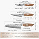 Xinzuo 5 Inch Steak Knives Set Of 4Japanese Aus-10 Steel 67 Layers Forged Damascus Steak Knife Setkitchen Table Knifeblack Walnut Wood Handlerazor Sharpexquisite Box Package