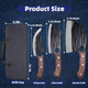 Butcher Knife Set With Bag，Serbian Chef Knife Full Tang High Carbon Steel Meat Cleaver For Meat Cutting Processinghand Forged Viking Carving Knife，Outdoor Bbq Camping Knife (3 Kitchen Knife)