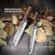 Butcher Chef Knife Set With Bag，Heavy Duty Bone Chopper High Carbon Steel Meat Cleaver For Meat Cutting Processinghand Forged Boning Carving Knives，Outdoor Bbq Camping Knife (5 Butcher Knife Set)