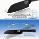 Xyj Kitchen Knife 7 Inch Full Black Japanese Santoku Knives Meat Cleaver For Meat Cutting Vegetable Slicer Cutting Chef Knife With Sheath Edge Guard Protector For Women Men