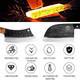 Xyj Full Tang Handmade Forged Serbian Chef Knife 6.7 Inch Butcher Knives 6.2 Inch Boning Knife For Camping Hunting With Leather Sleeves