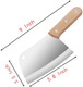 Yikangheng Small Professional Cleaver Chef Knife High Strength Stainless Steel 5.8 Inch Sharp Kitchen Blade With Wooden Handle (Black)