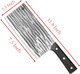 Yikangheng Professional Cleaver Chef Knife High Strength Stainless Steel 7.5 Inch Sharp Kitchen Blade With Wooden Handle (1)