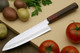 Yoshihiro Vg10 46 Layers Hammered Damascus Santoku Japanese Multipurpose Chef Knife (7"(180Mm) Rosewood Handle)