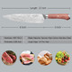 Yotsuba 7 Inch Santoku Knife And Chef’S Knife Kitchen Knife With Wooden Handle For Home Chopping Vegetable And Cooking