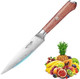 Yotsuba Professional Chef Knife 8 Inch And Utility Knife 5 Inch Super Charp Edge Pakkawood Handle Ergonomical Design 56 Degree Hardness Steel