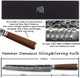 Yousunlong Sujihiki Knife 11 Inch Pro Carving Knife Japanese Damascus Steel Ergonomic Design Max Slicing Knife Walnt Handle With Leather