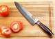 Sunlong Chef'S Knife 8 Inch Gyuto - Japanese Hammered Damascus Steel Blade - Natural Leadwood Handle