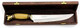 Golden Bull 9" Bbq Knife - Meat Slicing Knife With Bull Head Pommel Ostrich Bone Handle Wood Case - Swedish 14C28N Stainless Steel Blade - For Cutting Beef Red Meat Vegetables Fruits