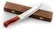 Chef Tradition 8-Inch Kitchen Knife - Professional Chef’S Knife With Handmade Wood Case - Barbecue Knives With Swedish 14C28N Stainless Steel Blade Ergonomic Hardwood Handle Brass Bolster