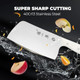 Zhang Xiao Quan Since 1628 Chinese Meat Cleaver 7.3” Heavy Duty Chopper Knife 40Cr13 Stainless Steel For Meat Vegetable Chef Knife White