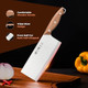 Zhang Xiao Quan Since 1628 7.3” Meat Cleaver 40Cr13 Chinese Chopper Slicing Knife Chinese Chefs Knife Wood Handle Zhang Xiao Quan Since 1628 7.3” Meat Cleaver 40Cr13 Chinese Chopper Slicing Knife Chinese Chefs Knife Wood Handle