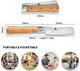 4.8" Folding Chef Knife Bundled With 8“ Fixed Blade Hunting Knife For Outdoor Camping