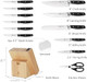 Kitchen Knife Set Professional 13 Piece Knife Set With Block And Sharpener Sharp Chef Knife Set Ideal For Home And Restaurants Elegant Black Kitchen Knife Set Professional 13 Piece Knife Set With Block And Sharpener Sharp Chef Knife Set Ideal For Home And Restaurants Elegant Black