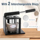 Moongiantgo Potato Ricer Masher with 2 Interchangeable Discs Hand Food Press for Mashed Potatoes Avocados Puree or Fruit Juicer Squeezer for Citrus Pomegranate Lemon Orange Lime