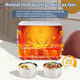 Electric Heated Lunch Box for Adults 2.4L Portable Fast Heating Lunch box with 4 pcs-Food Container 110v Double Steam Electric Food Warmer for Work Travel Vegetarians